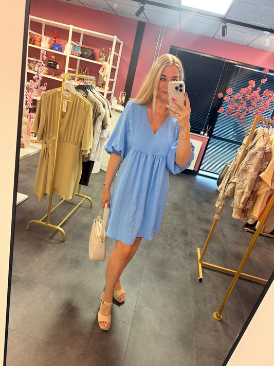 Losvallend zomerjurk - Blauw