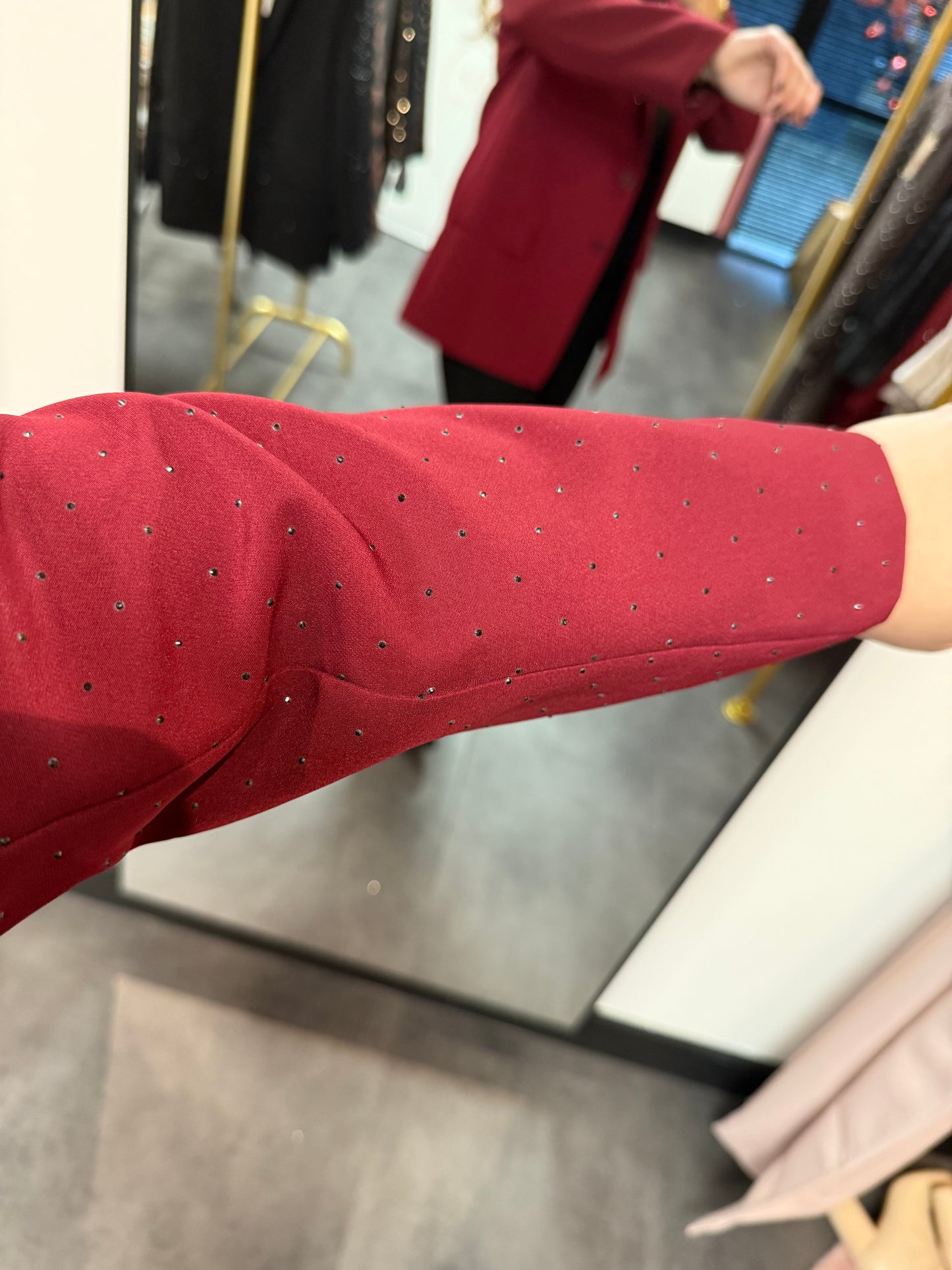Sparkle blazer bordeaux