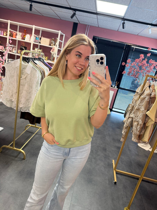 Sweater shirt groen