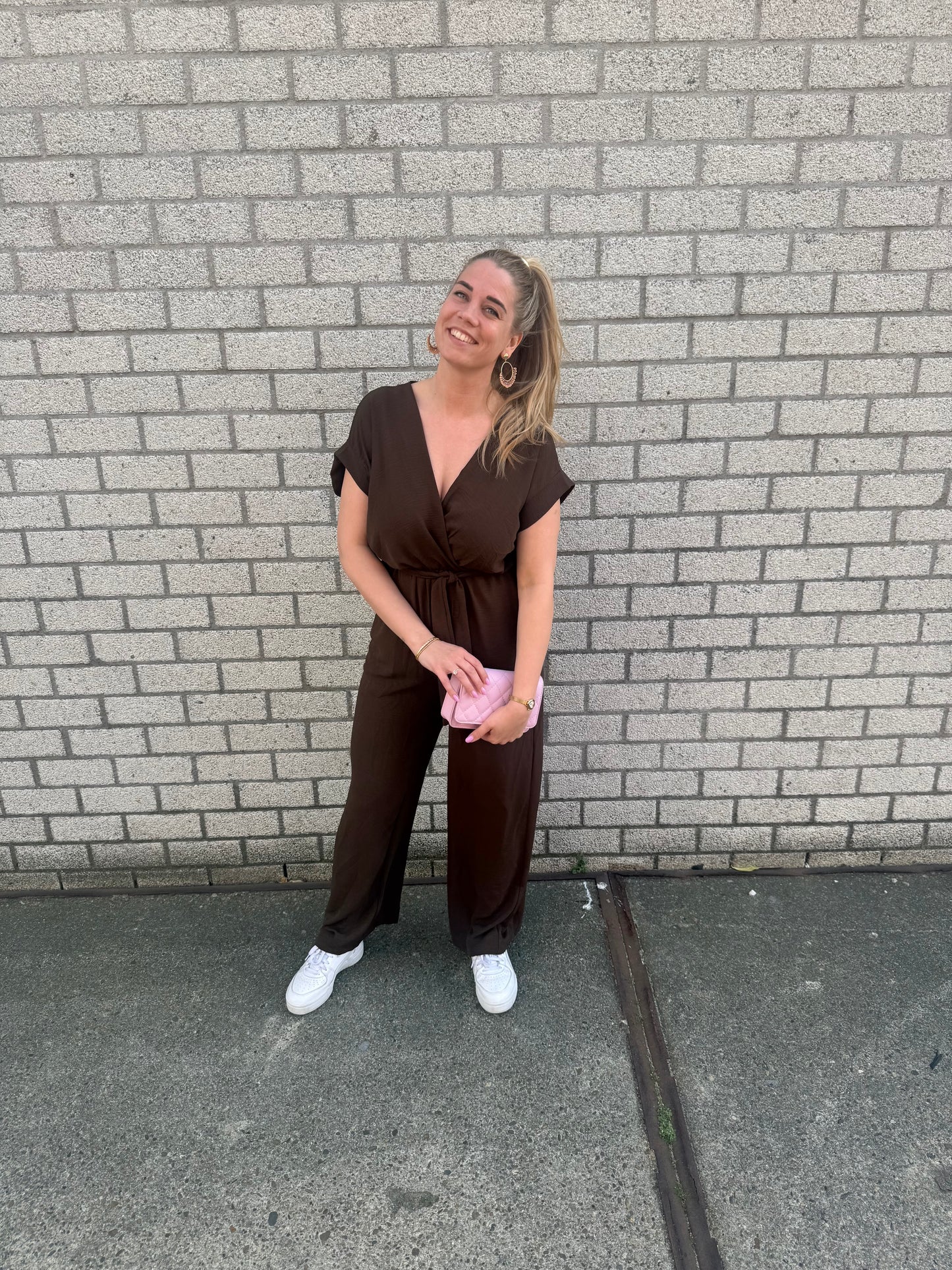 Jumpsuit bruin
