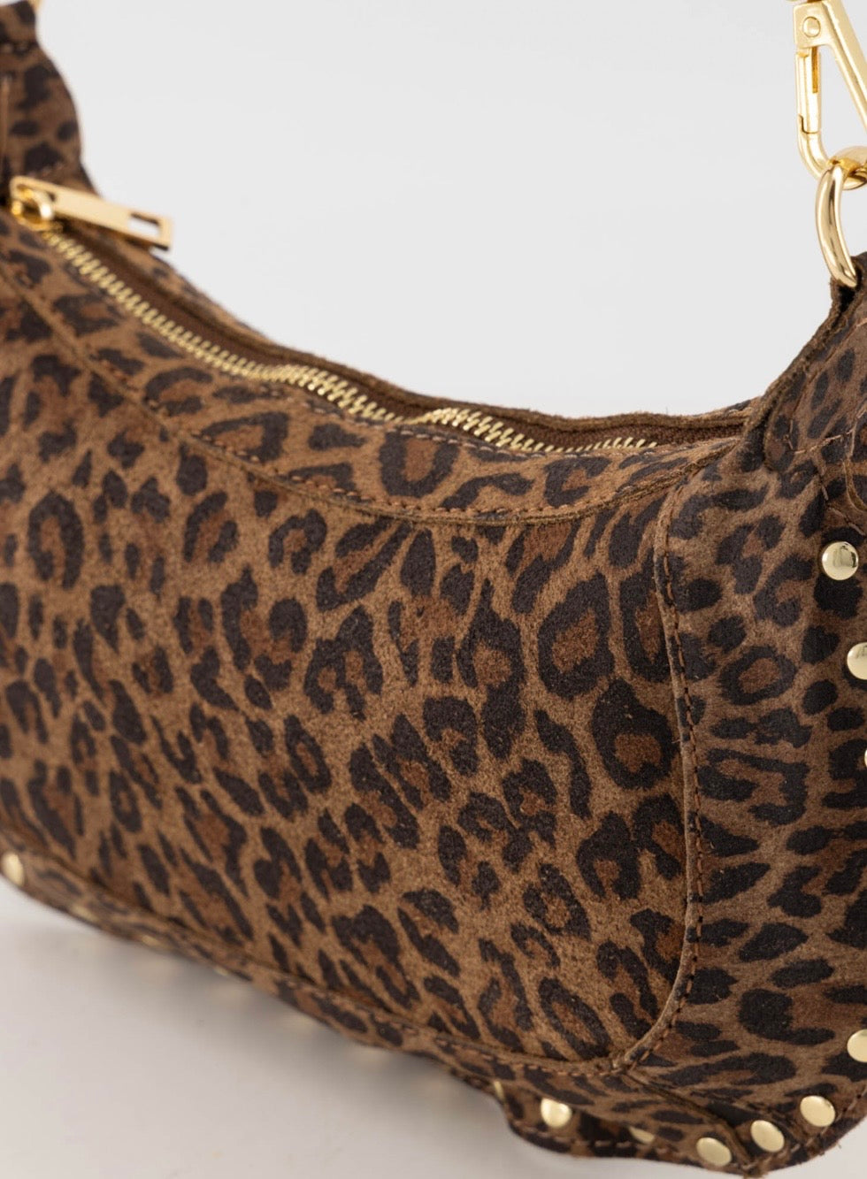 Dames tas Monica suede leopard