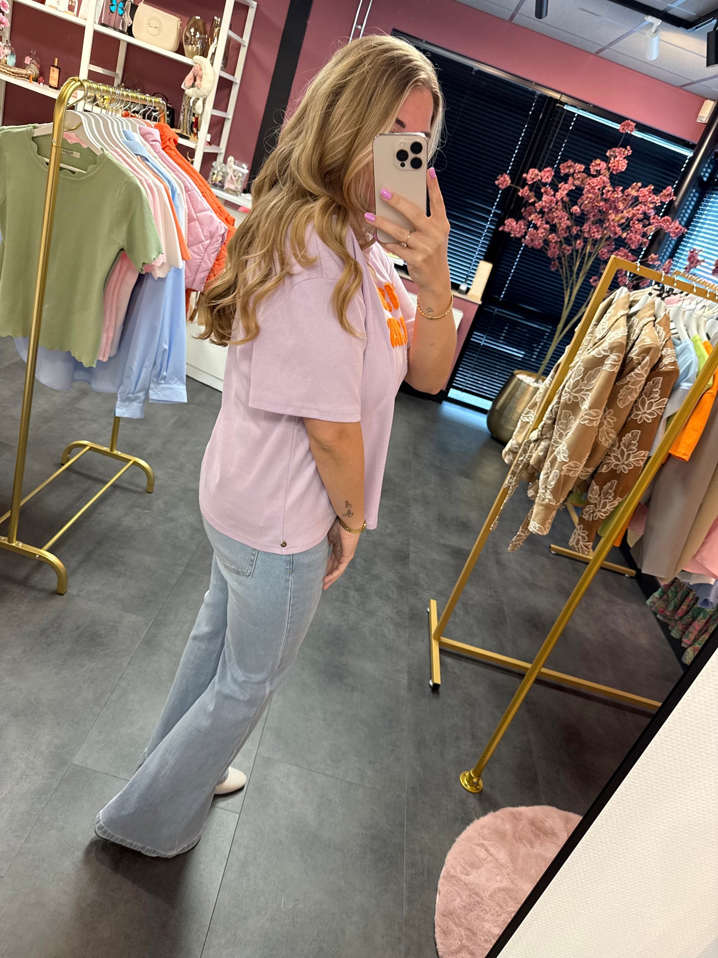 Ambika t-shirt Bisous paars