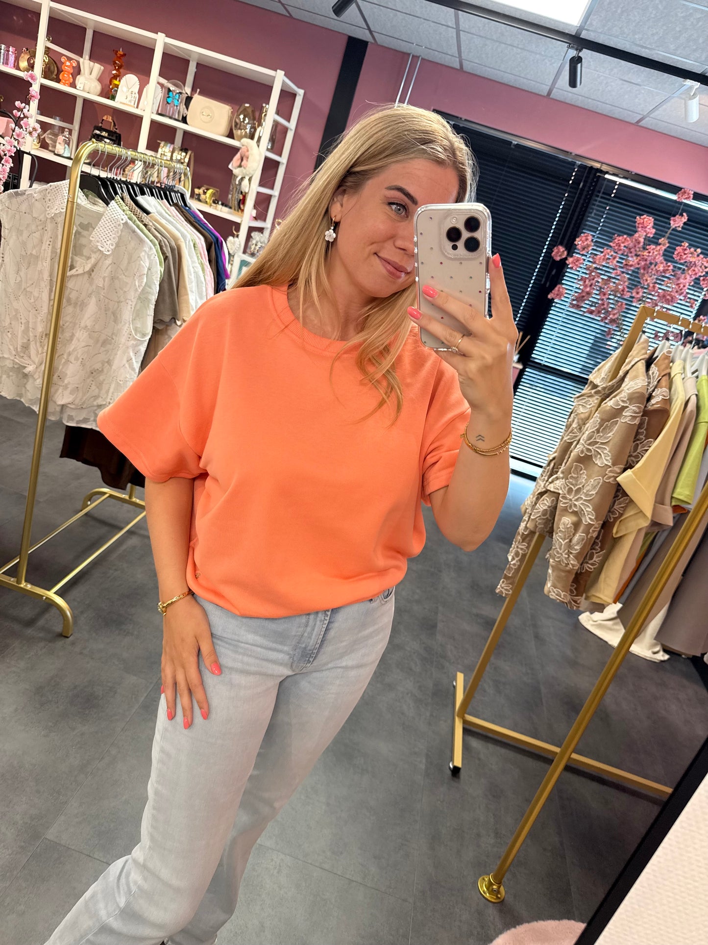 Sweater shirt peach