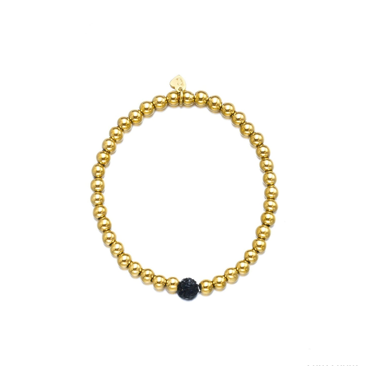 Gouden Armband Zwarte Strass | Be Dazzled