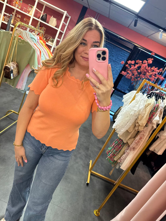 Bestseller Top By Clara - Oranje