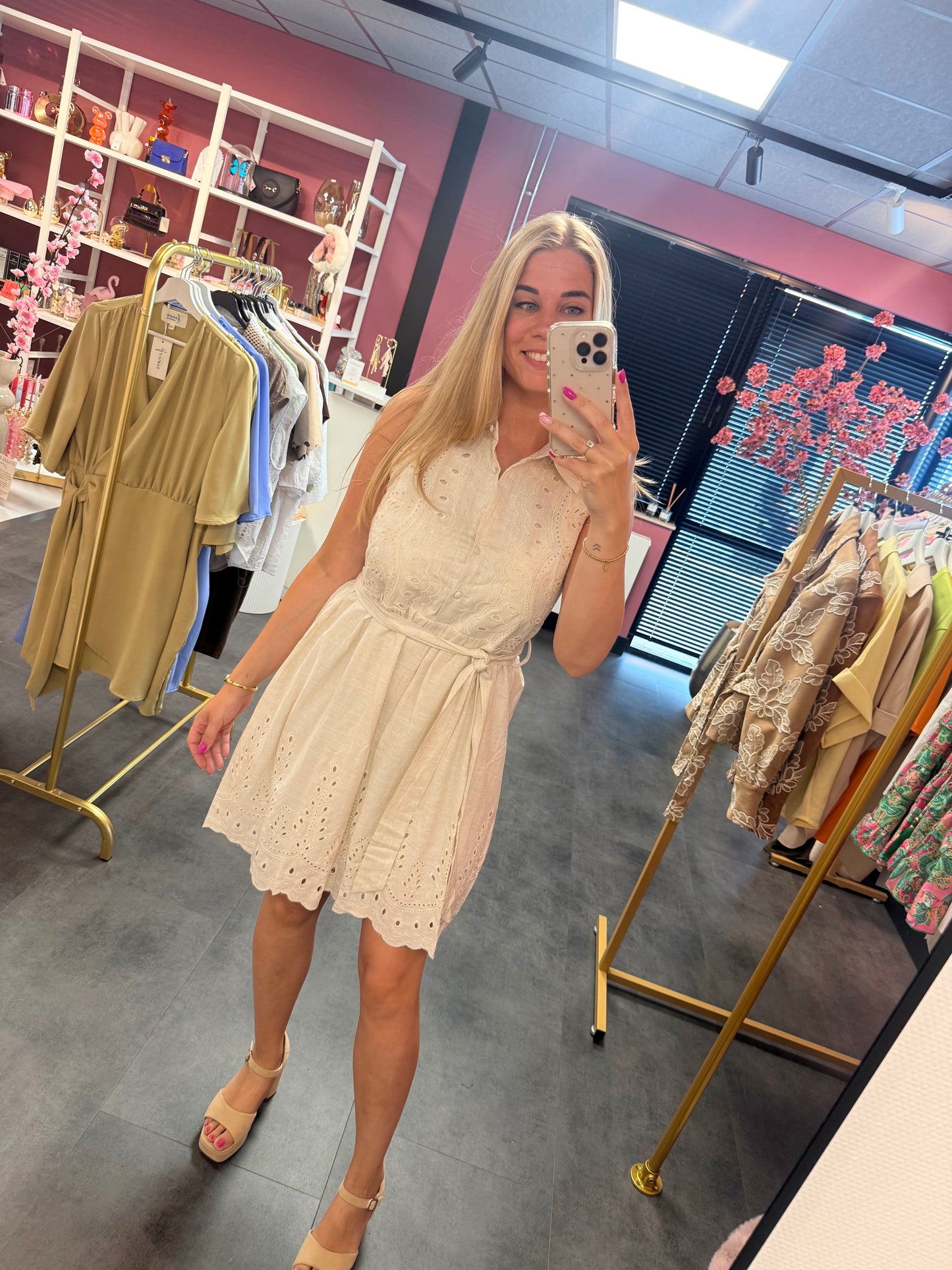 Jurk Lieke beige