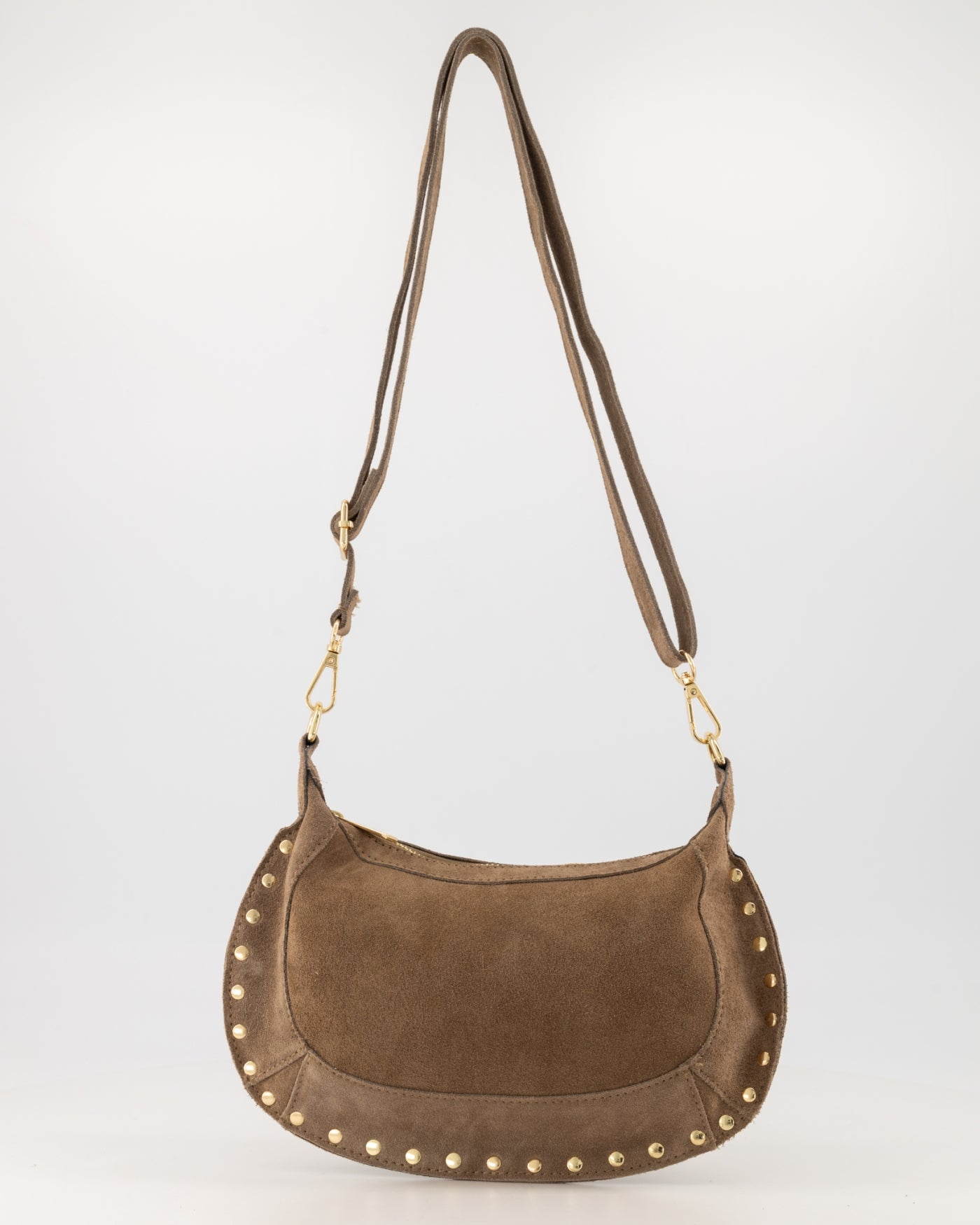 Dames tas Monica suede taupe
