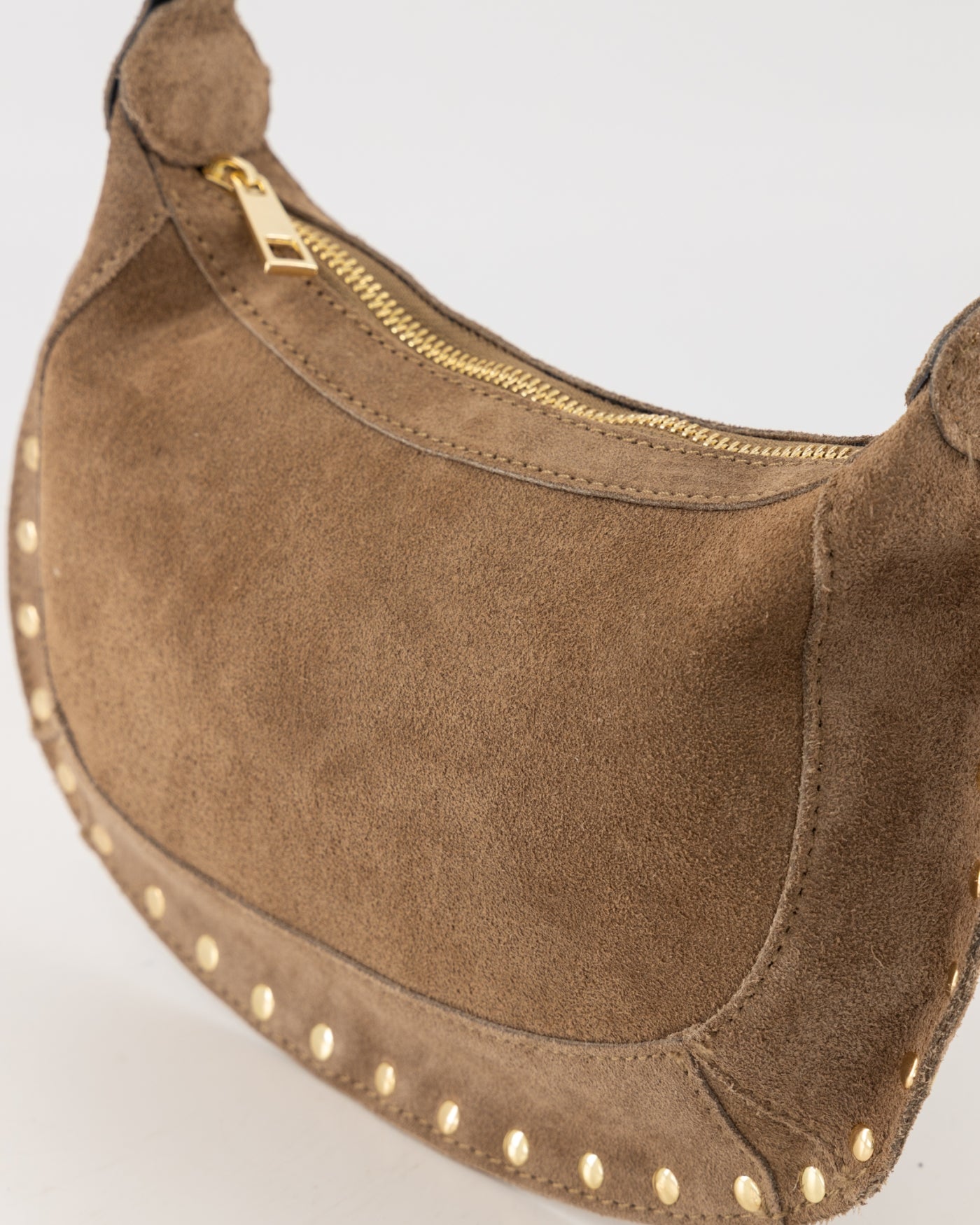 Dames tas Monica suede taupe