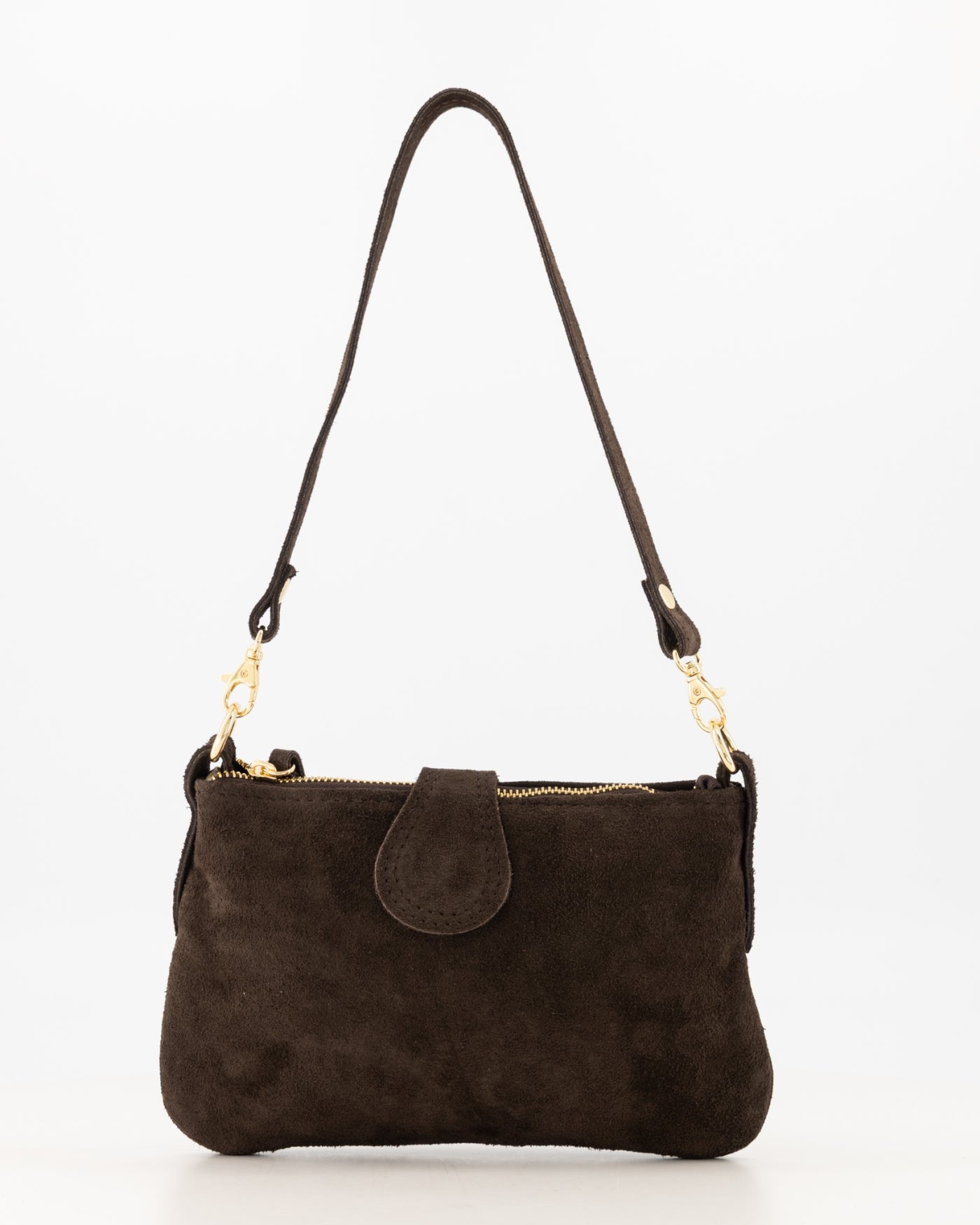 Dames tas Burnley donker bruin suede