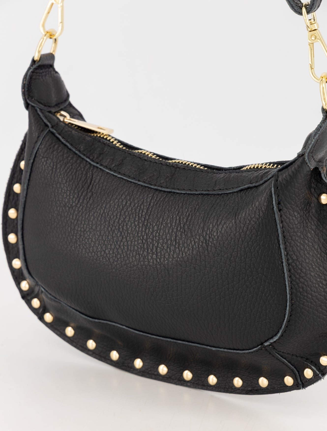 Tas monica zwart leder