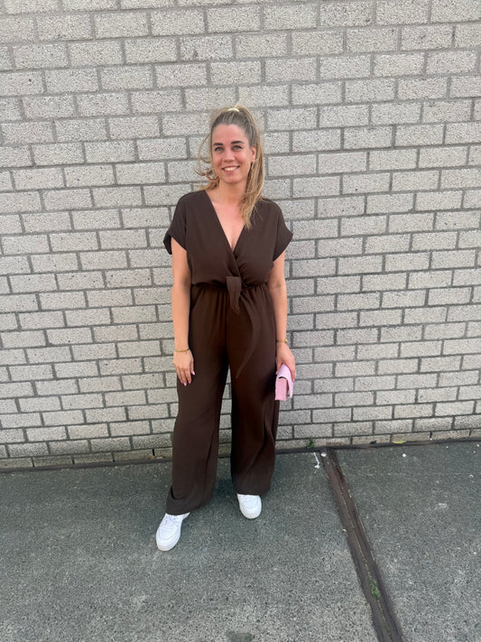 Jumpsuit bruin