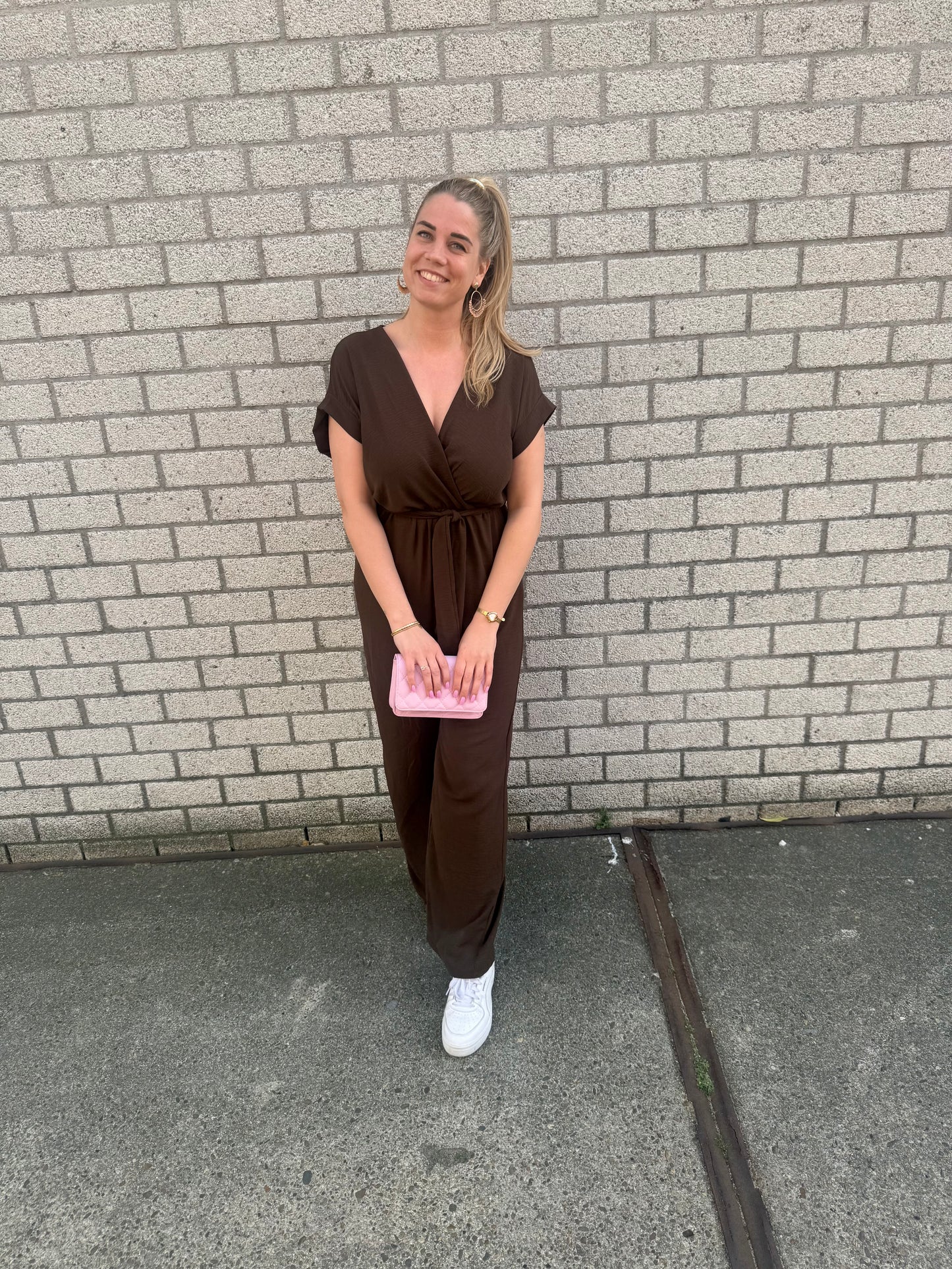 Jumpsuit bruin