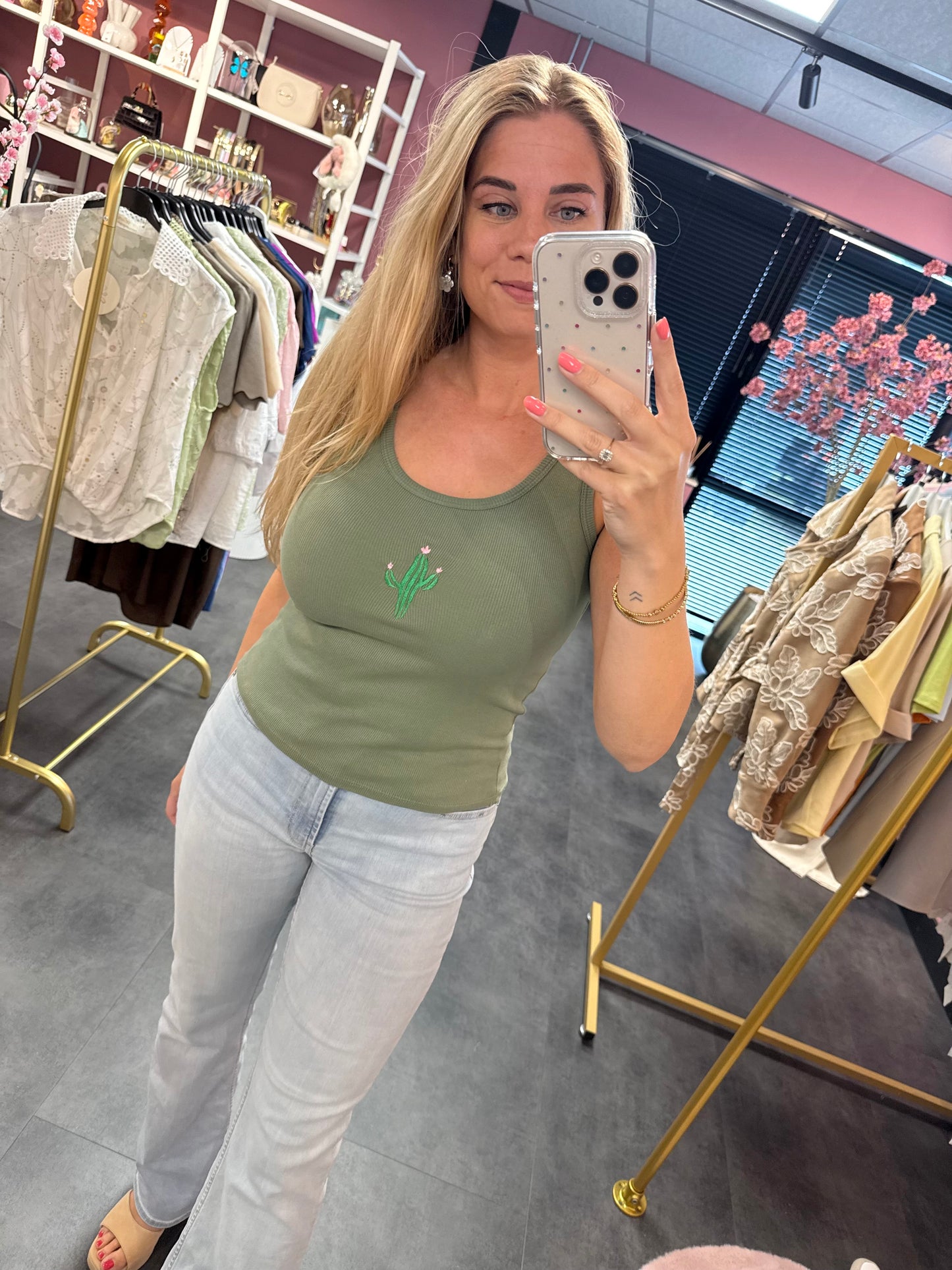 Top groen & cactus