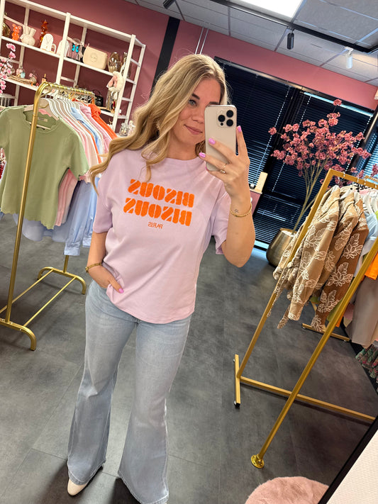 Ambika t-shirt Bisous paars