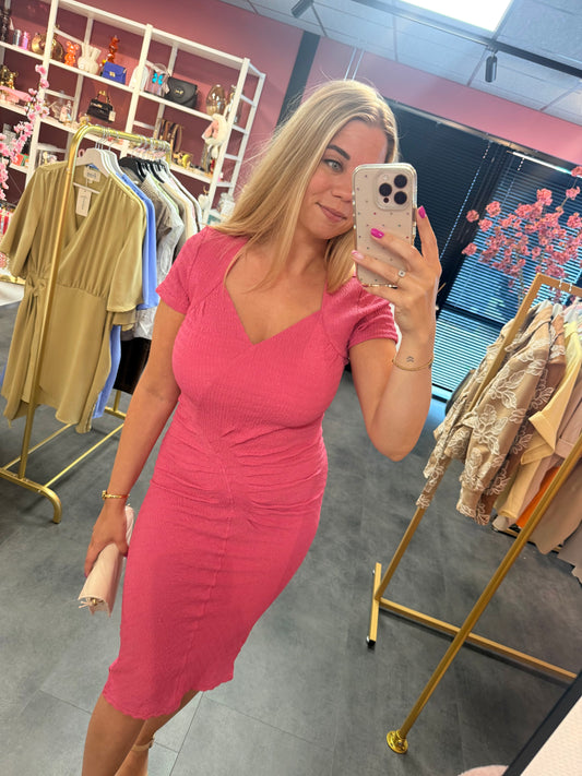 Stijlvolle Roze Zomerjurk voor Dames