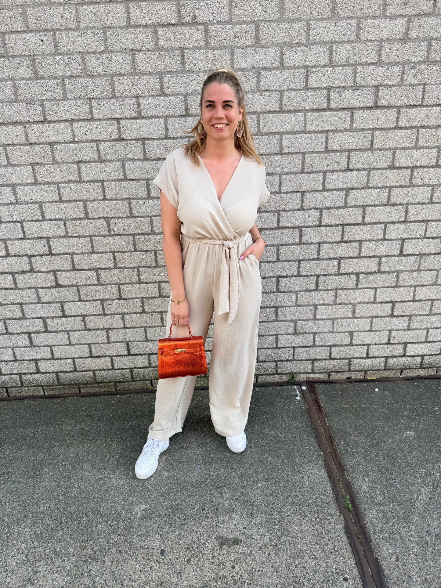 Jumpsuit beige