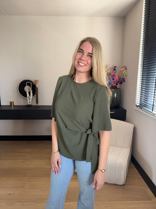 Top Romy army green
