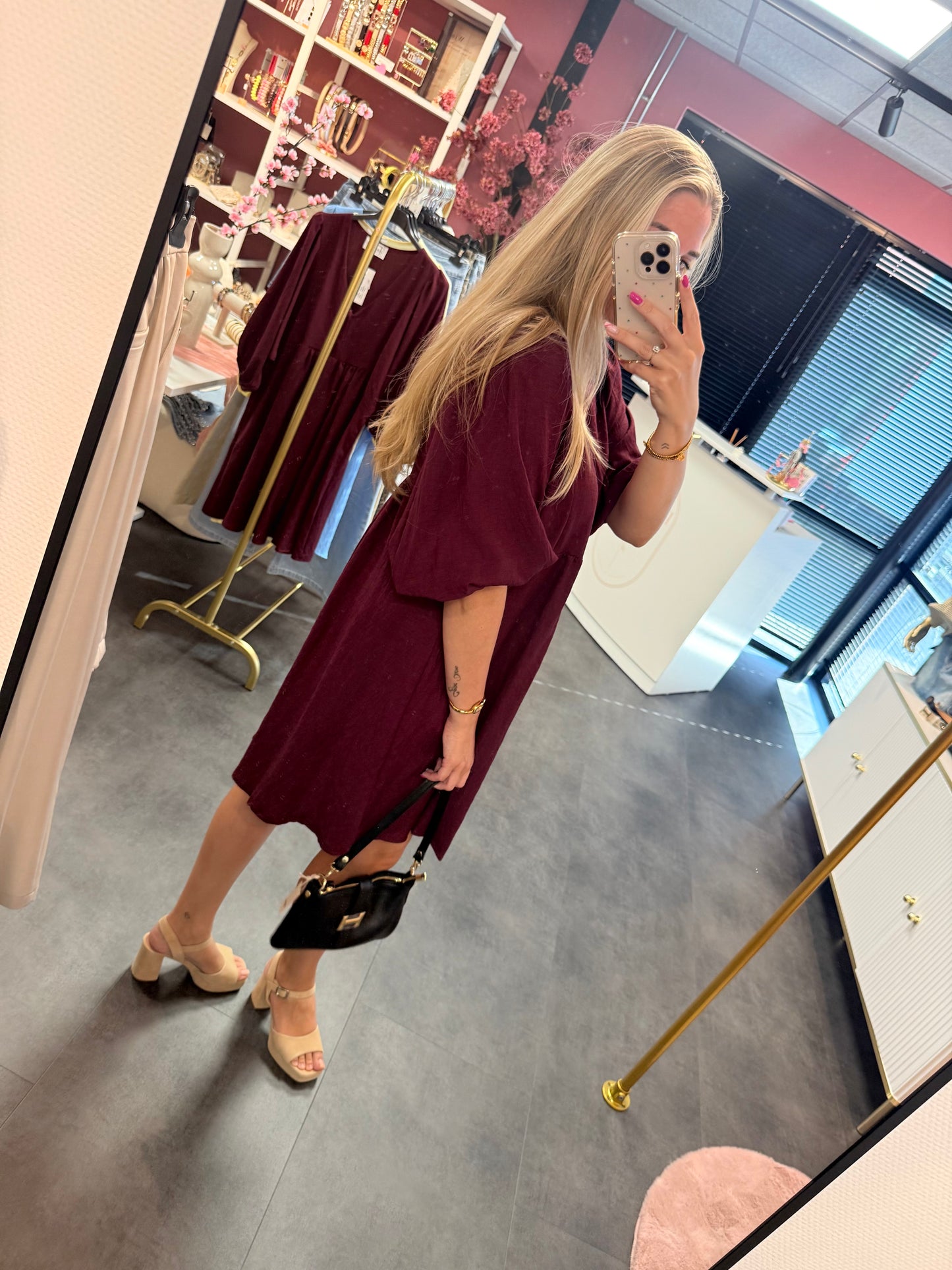 Jurk bordeaux