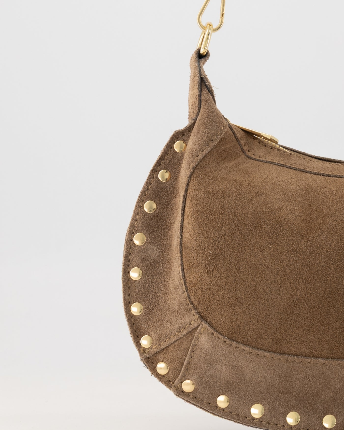 Dames tas Monica suede taupe