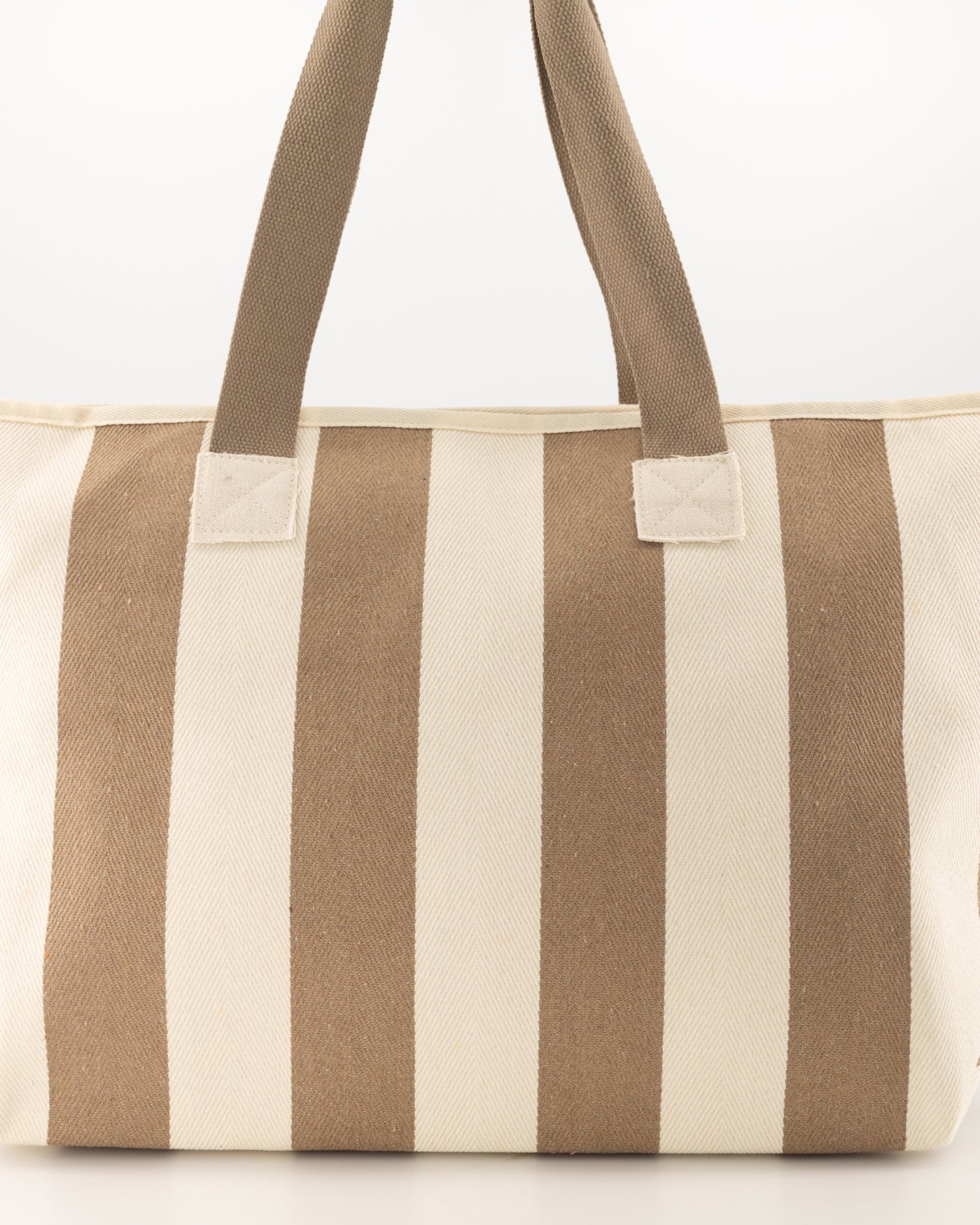 Capri canvas schoudertas beige