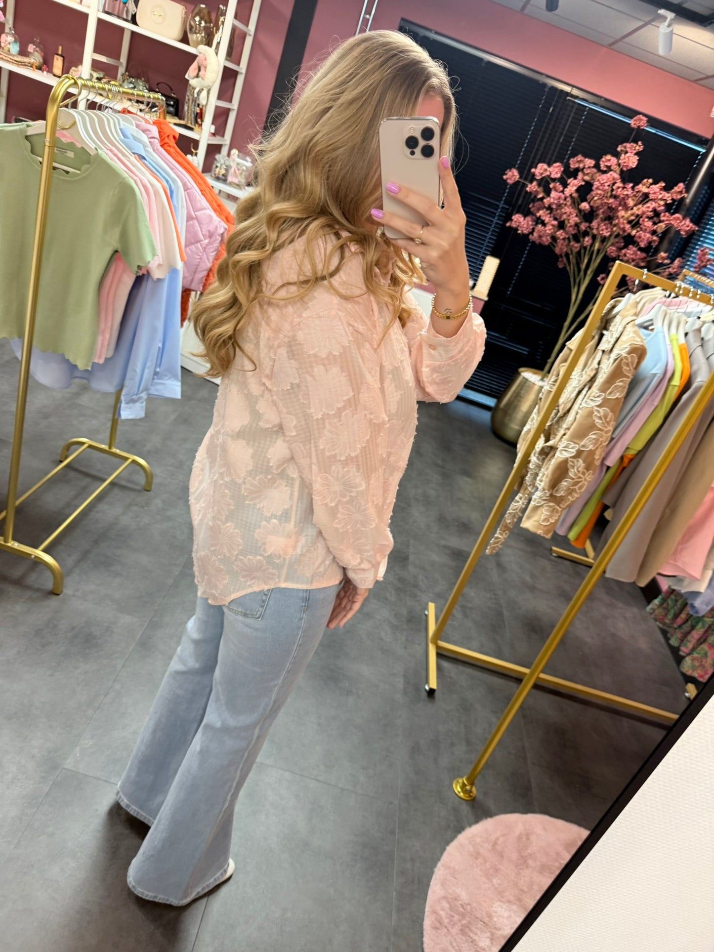 Roze blouse Noor