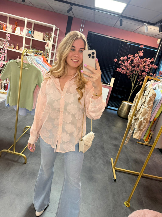 Roze blouse Noor