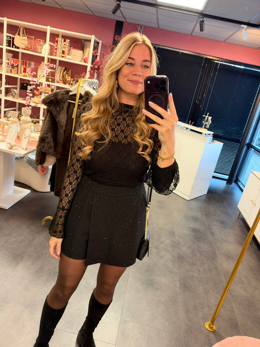 Ambika lace top zwart