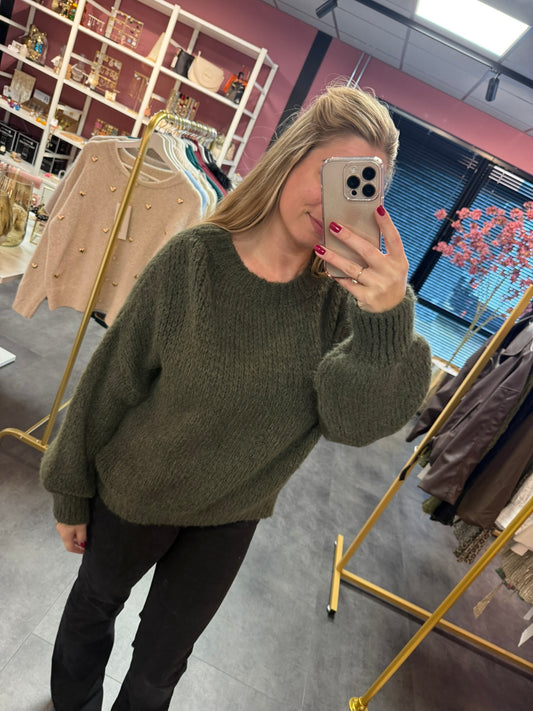 Trui donker groen