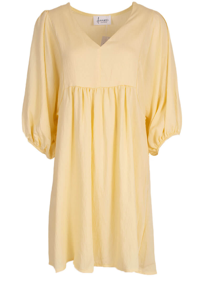 Losvallend zomerjurk - Butter yellow
